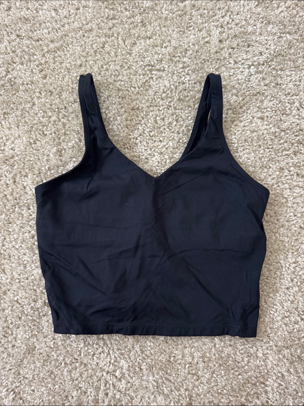 Amazon Black V-Neck Crop Tank Camisole